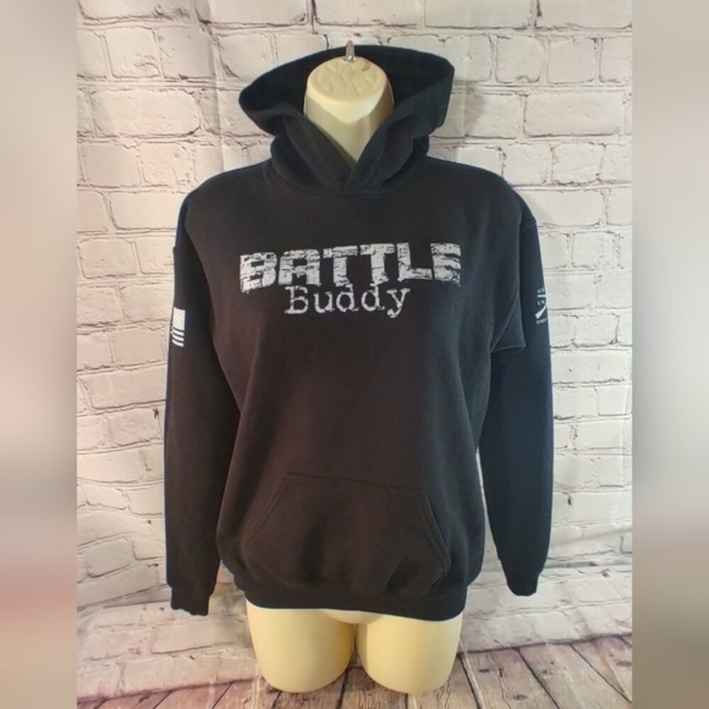 Grunt Style Women's Battle Buddies Black Hoodie XL
